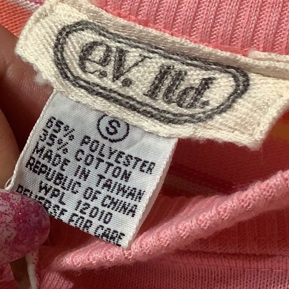 E.V. LTD. - Sz S - fine soft cotton Candy sweater - Picture 2 of 3